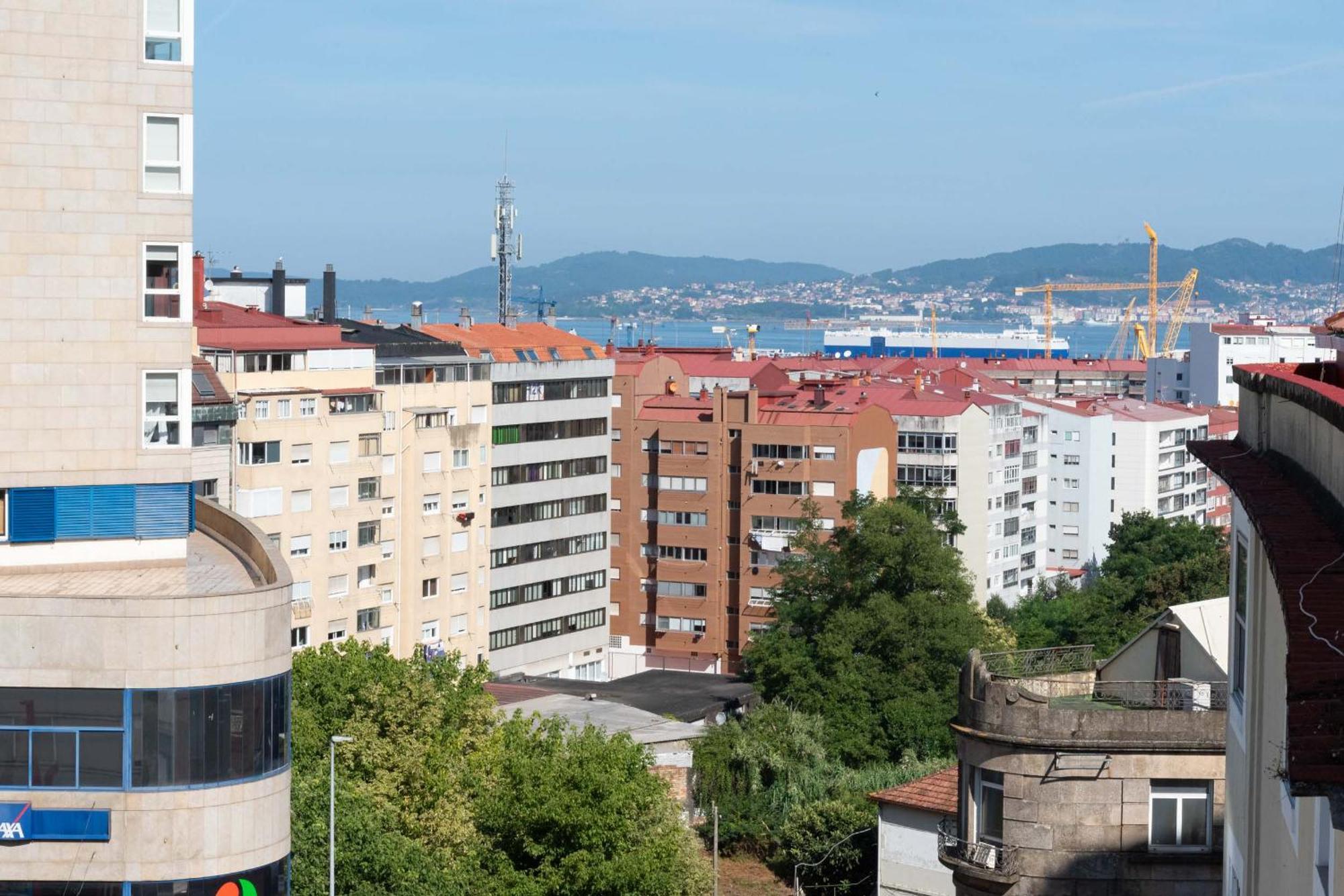 Gran Atico Con Terraza Leilighet Vigo Eksteriør bilde